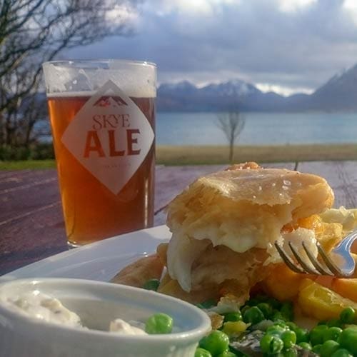 raasay house hotel fish and chips sea view dog friendly bar